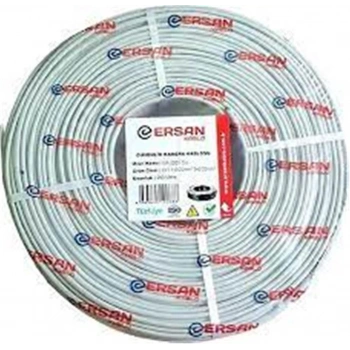 ERSAN ER-2201CU 2+1 1x0,22 mini Coax 2x0,22mm 100  metre CCTV Kamera Kablosu