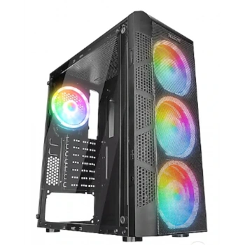 Everest CREST V1 Mesh Temperli Camlı 4x12cm Auto RGB Fan ATX Mid-T Gaming Oyuncu Kasası