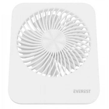 Everest EFN-601 Beyaz 2000mAh 4 Kademeli 4000RPM Hız Metal Ayak Masaüstü Usb Fan