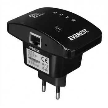 Everest EWR-N300 2.4GHz 300Mbps 1xWAN-LAN Dahili Antenli Repeater+AP Kablosuz Menzil Genişletici