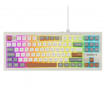 Everest KB-98 SILENT TKL Gri-Gri Mavi-Kahve Rainbow Q Membrane Klavye
