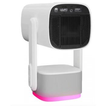 Everest PJ08 Beyaz 5200mAh Otomatik 720P HD 4K Destekli 5200 Lümen Android 11 Ekran HD Proje