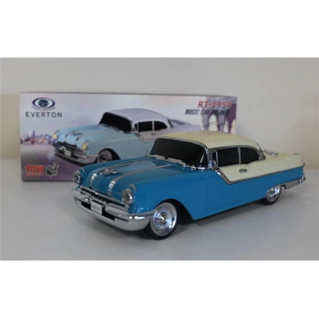 EVERTON RT-1954 Mavi Arabalı Bluetooth Fm-Usb-Tf-Aux Şarjlı Nostaljik Radyo