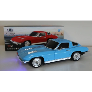 EVERTON RT-1956 Mavi (Blue) Arabalı  Bluetooth Fm-Usb-Tf-Aux Şarjlı Nostaljik Radyo