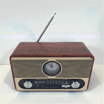 Everton RT-566 Bluetooth-USB-SD-FM Şarjlı  Saatli Nostaljik Radyo