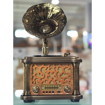 Everton Rt-588  Bluetooth Fm-Usb-Tf-Aux  Şarjlı Nostaljik Radyo