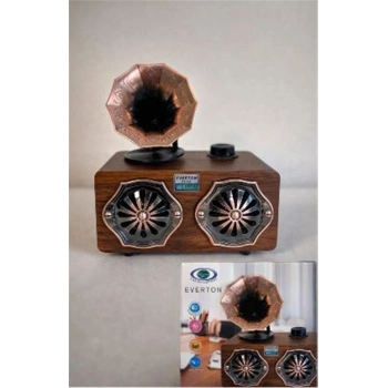 Everton Rt-744  Bluetooth Fm-Usb-Tf-Aux  Şarjlı Nostaljik Radyo