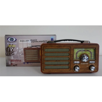 Everton Rt-755 Bluetooth Fm-Usb-Tf-Aux Şarjlı Nostaljik Radyo