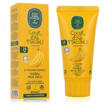 Eyüp Sabri Tuncer Doğal Muz Özlü 2-6 Yaş Çocuk Diş Macunu 60 ml