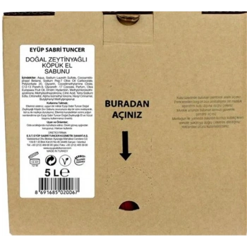Eyüp Sabri Tuncer Zeytinyağlı Sabun 5lt Bag In Box Endüstriyel