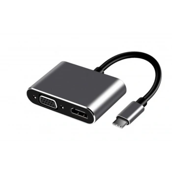 FRISBY FA-7678C Type-c - HDMI+VGA 4Kx2K Adaptör