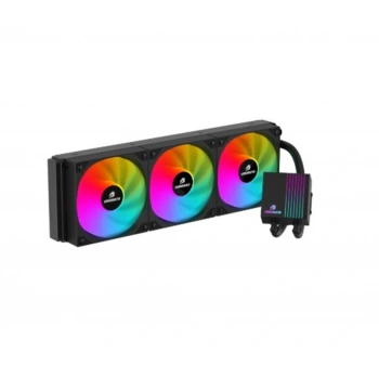 GameBooster PRIME P360B Rainbow Fanlı LGA1700-AM5 Uyumlu 360mm CPU Sıvı Soğutma Sistemi (Siyah)