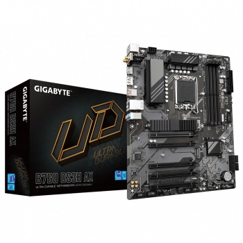 GIGABYTE B760 DS3H AX 7600MHz OC DDR5 Soket 1700 M.2 HDMI DP ATX Anakart