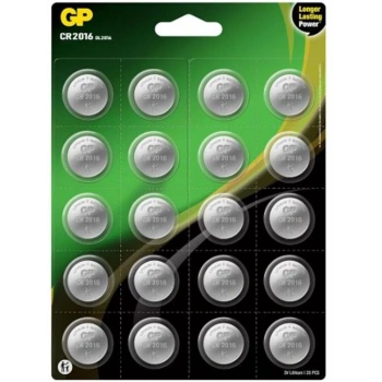 GP CR2016-2CAI20 3V Lityum Pil 20 li Kart