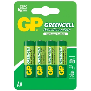 GP Greencel R6 AA Boy Çinko Kalem Pil 4lü Paket GP15G-U4