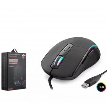 Hadron Destroyer G340 Rgb 6 Buttons Usb 6400 Dpı Oyuncu Mouse (1,40cm Kablo Uzunluğu)
