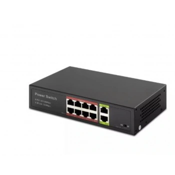 HADRON HD08 POE SWITCH 2UPLINK 8+2 10-100 MBPS 8PORT