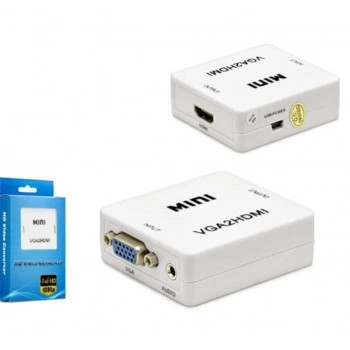 HADRON HDX1283 HD VIDEO CONVERTOR VGA (IN) TO HDMI (OUT) BEYAZ