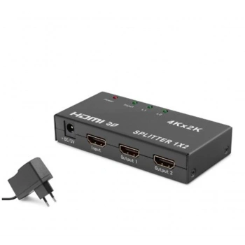 HADRON HDX1295 HDMI Splitter 4K 3D 1 In 2 Out - Siyah