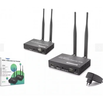 Hadron HDX1383 200mt Hdmi Wireless Kvm Extender Loop-Out Kablosuz 1080P (Audio and Video)