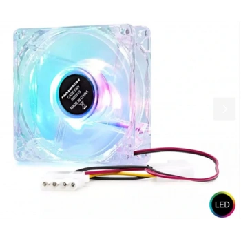 Hadron Hdx1516 8Cm Kasa Fanı 4Pin Led Transparent