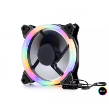 Hadron Hdx1522 Kasa Fanı Performans 4Pin Rgb 12Cm Siyah