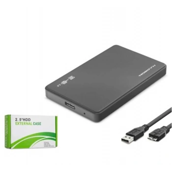 HADRON HDX1752S 2.5 İnç SATA HDD-SSD Harici Disk Kutusu USB 3.0 Micro-B - Siyah