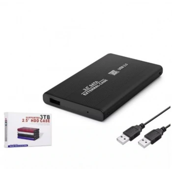 HADRON HDX1758 2.5 HDD KUTUSU USB2.0 METAL SATA SİYAH