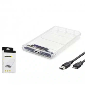 HADRON HDX1760 HDD KUTU USB3.0 PLASTİK SATA 2.5 TRANSPARENT