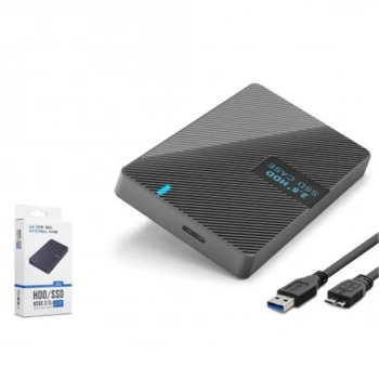 HADRON HDX1792 2.5 İnç SATA HDD-SSD Harici Disk Kutusu USB 3.0 Micro-B - Siyah