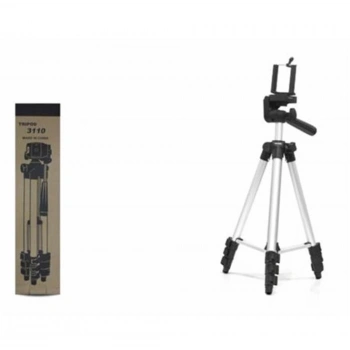 HADRON HDX3110 Telefon Tripodu Ayarlanabilir Başlıklı 100 cm - Gümüş