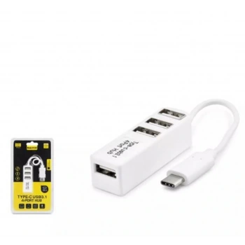 Hadron Hdx7015 Type-C Hub 4-Usb Beyaz (Telefon Uyumlu)
