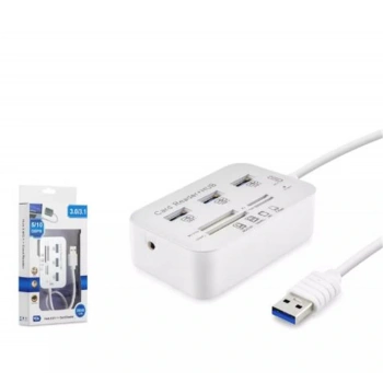 Hadron Hdx7028 Usb3.0 Hub Combo 3-Usb3.0 + Ms + Sd + M2 + Tf 20Cm Beyaz