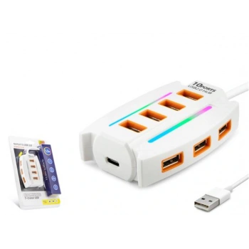 Hadron Hdx7037 Usb Hub 10-Usb 1.2M Beyaz