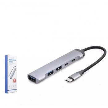 Hadron Hdx7041 Type-C Hub 5-Usb Gri