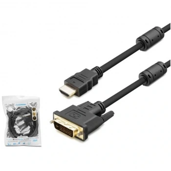 HADRON HDX7752 DVI (M) TO HDMI (M) KABLO 24+1 PVC 1.8M SİYAH 1.8M
