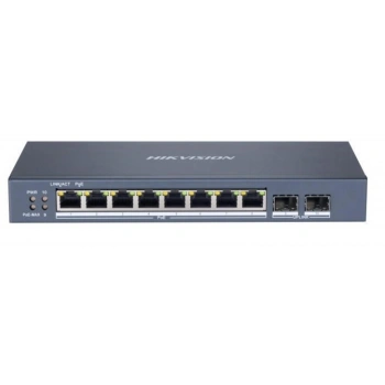 Hikvision DS-3E1510P-SI 8 Port 10-100-1000 Mbps Gigabit Akıllı Yönetilebilir PoE Switch