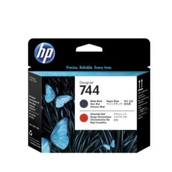 HP F9J88A (744) Mat Siyah ve Kırmızı Baskı Kafası