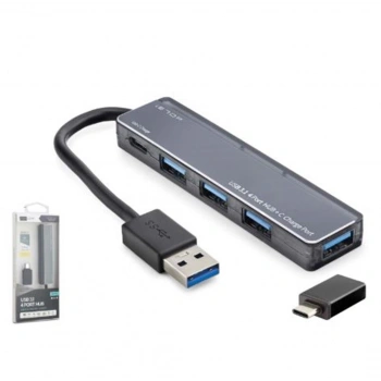 iETOP TU360 USB Type-C 3.1 Gen1 Hub 4 Port 5 Gbps Gri
