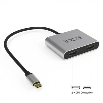Inca ITPC-4 T Usb C To 2x Hdmı 4K USb 2.0+Pd