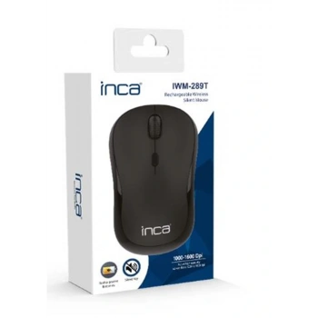INCA IWM-289T Wireless +Şarjlı Sessiz Mouse Siyah