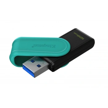 Kingston DTXS-128GB 128GB Portable USB 3.2 Gen1 DataTraveler ExodiaS (Black-Turquoise) Flash Bellek