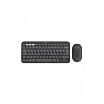 Logitech 920-012245 Grafit Pebble 2 Combo Çoklu Sessiz Kablosuz Türkçe Q Klavye Mouse Seti