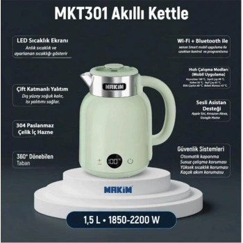 Makim MKT301 AKILLI YEŞİL KETTLE