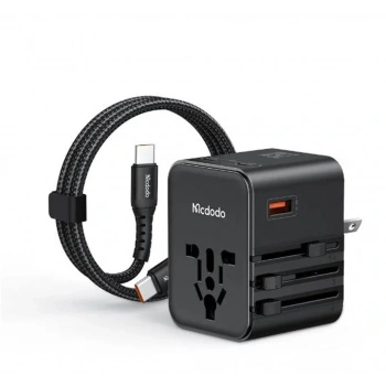 MCDODO CP-3260 25W Evrensel Seyahat Adaptör Type-C To Type-C kablo dahili