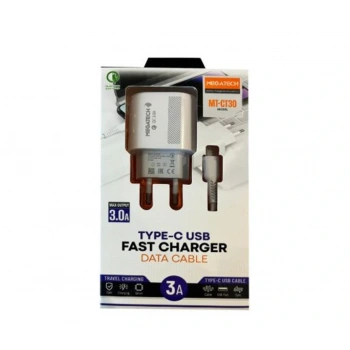 Megatech CC03(CC22-T3) 5v-3.0A Ev Şarj+Type-c Kablo Hızlı Şarj