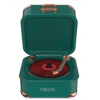 Mikado MD-62BT 5W 1200mAh Yeşil TF Kart + Bluetooth Destekli Klasik Retro Müzik Kutusu