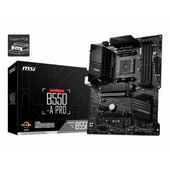 MSI B550-A PRO 4400MHz(OC) DDR4 Soket AM4 M.2 HDMI DP ATX Anakart
