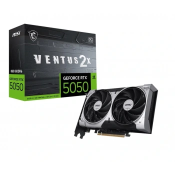 Msı GeForce RTX5050 Ventus 2X OC 8G 8GB GDDR6 128 Bit DLSS 4 Ekran Kartı