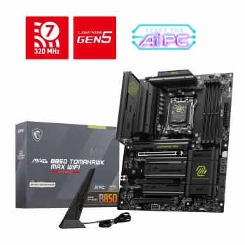 MSI MAG B850 TOMAHAWK MAX WIFI AM5 DDR5 8400(OC)MHz ATX Gaming Anakart